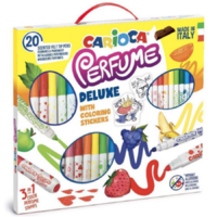 Carioca Parfüm 30 db-os illatos filctoll szett színezhető matricával - Carioca