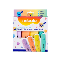 Nebulo Nebulo: Pasztell színű szövegkiemelő készlet 4db-os szett