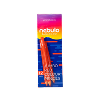 Nebulo Nebulo: Piros háromszögletű Jumbo színes ceruza 1db