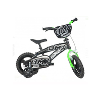 Dino Bikes BMX kerékpár zöld- fekete színben 12-es méret