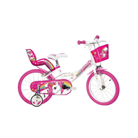 Dino Bikes Unikornis rózsaszín-fehér gyerek bicikli 16-os méretben - Dino Bikes kerékpár