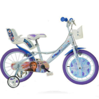 Dino Bikes Jégvarázs 2 fehér-lila színű gyerek bicikli 16-os méretben - Dino Bikes kerékpár