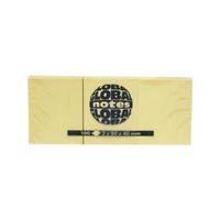 Luna Global Notes: Öntapadós 100 lapos sárga jegyzetfüzet 3db-os szett 50x40mm