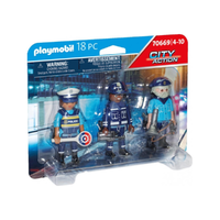 Playmobil Playmobil: Városi forgatag - Rendőrség 3-as figura szett kiegészítőkkel (70669)