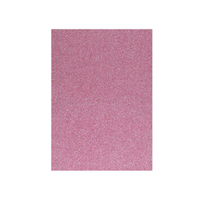 Spirit Spirit: Csillámos dekorációs habszivacs lap rózsaszín színben A/4 1db
