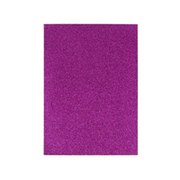 Spirit Spirit: Öntapadós csillámos dekorációs habszivacs lap lila színben A/4 1db