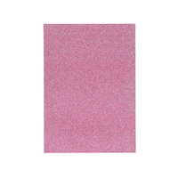 Spirit Spirit: Öntapadós csillámos dekorációs habszivacs lap rózsaszín színben A/4 1db