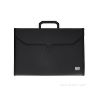 Spirit Spirit: Hordozható 12 rekeszes irattartó táska A/4-es méret fekete színben - TipTop Office