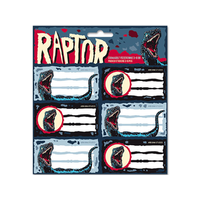 Ars Una Ars Una: Raptor csomagolt füzetcímke 3x6db-os