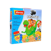 ER Toys Kinetic Sand: Heros dinoszauruszos homokgyurma szett kiegészítőkkel 500g-os