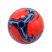 Magic Toys Műbőr focilabda nonfiguratív mintával piros színben 23cm