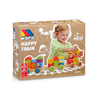 Molto Molto: Nature Happy Train fa vonat építőelemekkel játékszett