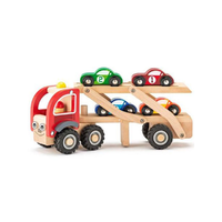 Woodyland Fa autószállító kocsi kisautókkal játékszett - Woodyland