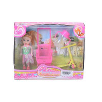 Magic Toys Sandra baba pink babakocsival, rollerrel és kiegészítővel