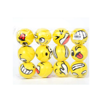 Magic Toys Kis softball labda emoji mintával 6,3cm 1db