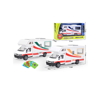 Magic Toys Fém lakóautó modell járműves kártyákkal 17cm háromféle változatban