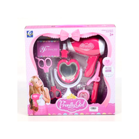 Magic Toys Pretty Girl pink fodrász szett ollóval és hajszárítóval