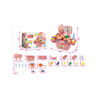 Magic Toys Lányos mini játékkonyha szett kiegészítőkkel 29cm