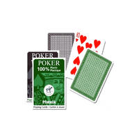 Piatnik Plasztik póker kártyacsomag 1x55 lapos barna-zöld kivitelben - Piatnik