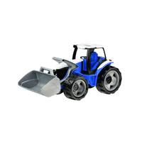 LENA LENA: Óriás traktor homlokrakodóval kék/fehér 62cm