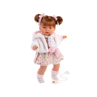 Llorens Llorens: Kate 38cm-es síró baba virágos ruhában (38342)