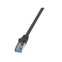 LogiLink LogiLink CAT6A S/FTP Patch Cable PrimeLine AWG26 PIMF LSZH black 0,50m