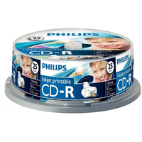 Philips Philips CD-R 80IWx25 hengeres, nyomtatható