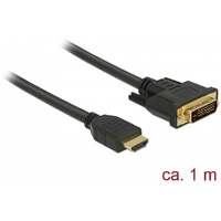 Delock Delock HDMI - DVI 24+1 kétirányú kábel 1 m