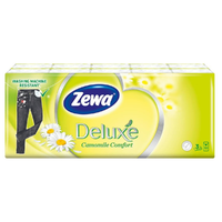 Zewa Zewa deluxe papírzsebkendő kamilla 10x10db