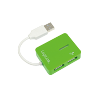 LogiLink LogiLink "Smile" USB 2.0 4 portos hub, zöld