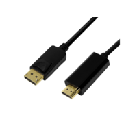 LogiLink Logilink DisplayPort cable, DP 1.2 to HDMI 1.4, black, 2m