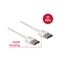 Delock Delock HDMI-kábel Ethernettel - HDMI-A-csatlakozódugó > HDMI-A-csatlakozódugó, 3D, 4K,0,5 m, vékony
