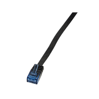 LogiLink LogiLink CAT6 U/UTP Flat Patch Cable SlimLine AWG32 black 2,00m