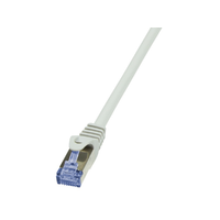 LogiLink LogiLink CAT6A S/FTP Patch Cable PrimeLine AWG26 PIMF LSZH grey 0,25m