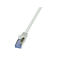 LogiLink LogiLink CAT6A S/FTP Patch Cable PrimeLine AWG26 PIMF LSZH grey 0,50m