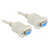 Delock Delock soros null modem kábel, 9 pin anya / anya, 1,8 m