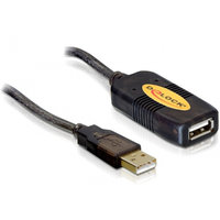 Delock Delock aktív USB 2.0 hosszabbító kábel, 5 m.