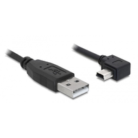 Delock Delock USB 2.0-A apa - USB mini-B 5 tűs könyök apa átalakító kábel, 1m