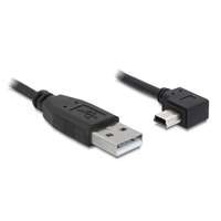 Delock Delock USB 2.0-A apa - USB mini-B 5 tűs könyök apa átalakító kábel, 1m