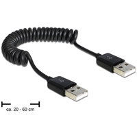 Delock Delock USB 2.0-A apa / apa tekercselt kábel