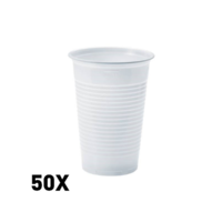  Eldobható fehér műanyag pohár 3dl 50db