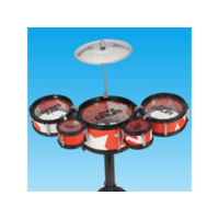 Magic Toys Jazz Drum állványos 6 részes piros játék dobfelszerelés