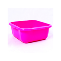  6 literes műanyag tál szögletes formában rózsaszín színben E-161 ER17
