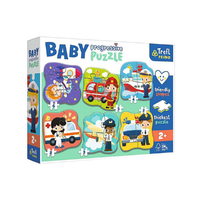 Trefl Foglalkozások és járművek 6 az 1-ben Baby Progressiv puzzle - Trefl