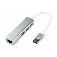 Thunder Germany Thunder UDP-313, USB-A 3.0 átalakító (Ethernet + 3×USB-A)