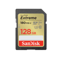 SanDisk Sandisk sdxc extreme kártya 128gb, 180/90 mb/s , uhs-i, class 10, u3, v30 (121580)
