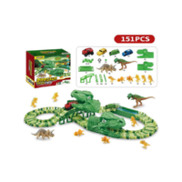 Magic Toys Dinoszaurusz kalandpark autópálya szett 151db-os