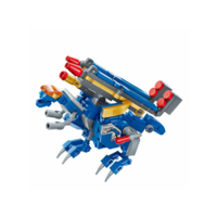 QMAN Csoda Kocka: Dinoszaurusz rakétákkal | 155 db építőkocka | lego-kompatibilis építőjáték | QMAN 41214