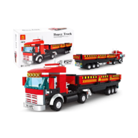 WANGE Nyergesvontató kamion | 323 db építőkocka | lego-kompatibilis építőjáték | WANGE 4970