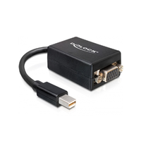 Delock Delock adapter mini Displayport > VGA 15 pin anya - fekete